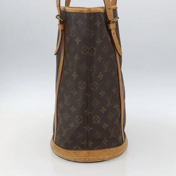 Authentic LOUIS VUITTON Monogram Bucket GM Shoulder Bag M42236 LV - Picture 11 of 16
